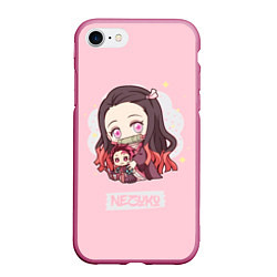 Чехол iPhone 7/8 матовый Baby Nezuko