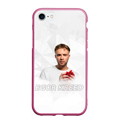 Чехол iPhone 7/8 матовый Sweet Kreed, цвет: 3D-малиновый