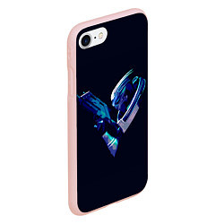 Чехол iPhone 7/8 матовый Garrus whith gun, цвет: 3D-светло-розовый — фото 2