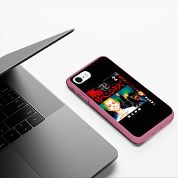 Чехол iPhone 7/8 матовый Токийские мстители- дракен, цвет: 3D-малиновый — фото 2