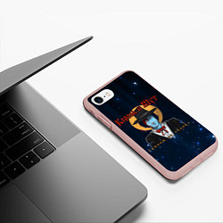 Чехол iPhone 7/8 матовый Камнем по Голове КиШ, цвет: 3D-светло-розовый — фото 2