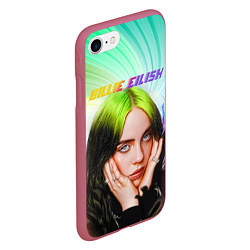 Чехол iPhone 7/8 матовый BILLIE EILISH БИЛЛИ АЙЛИШ Z, цвет: 3D-малиновый — фото 2