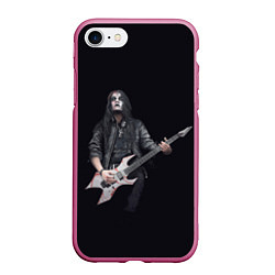 Чехол iPhone 7/8 матовый James Root, цвет: 3D-малиновый