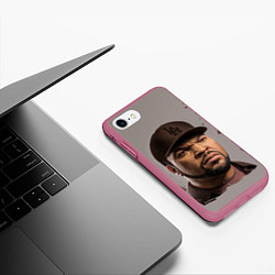 Чехол iPhone 7/8 матовый Ice Cube Айс Куб Z, цвет: 3D-малиновый — фото 2
