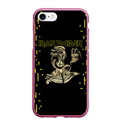 Чехол iPhone 7/8 матовый IRON MAIDEN АЙРОН МЕЙДЕН Z, цвет: 3D-малиновый