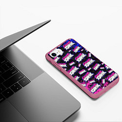 Чехол iPhone 7/8 матовый FRIDAY NIGHT FUNKIN ЛОГОБОМБИН, цвет: 3D-малиновый — фото 2