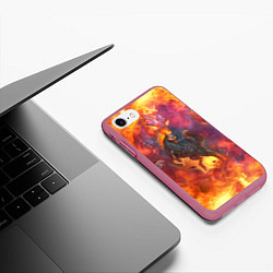 Чехол iPhone 7/8 матовый Nightmare Найтмар Z, цвет: 3D-малиновый — фото 2