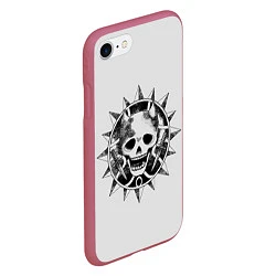 Чехол iPhone 7/8 матовый Killer Queen JoJo, цвет: 3D-малиновый — фото 2