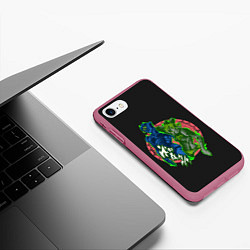 Чехол iPhone 7/8 матовый Stone Ocean JoJo, цвет: 3D-малиновый — фото 2