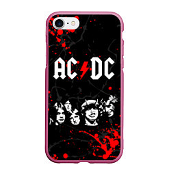 Чехол iPhone 7/8 матовый AC DC HIGHWAY TO HELL