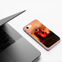Чехол iPhone 7/8 матовый Агата Кристи OPIUM, цвет: 3D-светло-розовый — фото 2