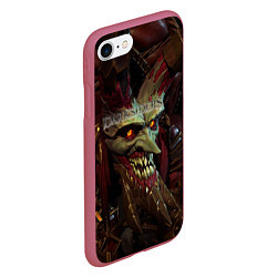 Чехол iPhone 7/8 матовый Darksiders Гнев Войны Z, цвет: 3D-малиновый — фото 2