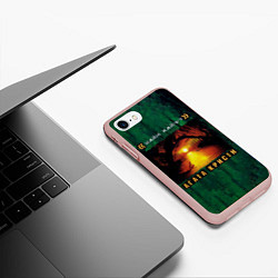 Чехол iPhone 7/8 матовый МАЙН КАЙФ? Агата Кристи, цвет: 3D-светло-розовый — фото 2