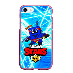 Чехол iPhone 7/8 матовый Ninja Ash Ниндзя Эш, Brawl Stars, цвет: 3D-малиновый