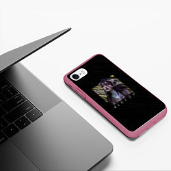 Чехол iPhone 7/8 матовый Альбедо Overlord, цвет: 3D-малиновый — фото 2