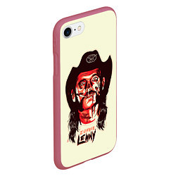 Чехол iPhone 7/8 матовый Zombie Lemmy, цвет: 3D-малиновый — фото 2