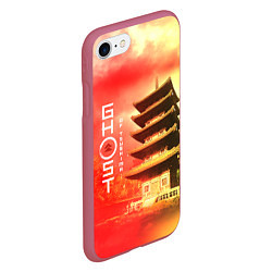 Чехол iPhone 7/8 матовый Ghost of Tsushima Призрак Цусимы Z, цвет: 3D-малиновый — фото 2