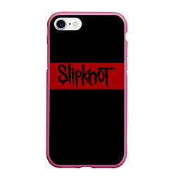 Чехол iPhone 7/8 матовый Полосатый Slipknot