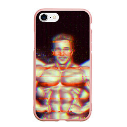 Чехол iPhone 7/8 матовый Gachimuchi GYM, цвет: 3D-светло-розовый