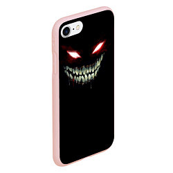 Чехол iPhone 7/8 матовый Disturbed zxc принт, цвет: 3D-светло-розовый — фото 2