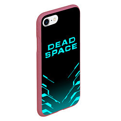 Чехол iPhone 7/8 матовый DEAD SPACE МЁРТВЫЙ КОСМОС, цвет: 3D-малиновый — фото 2