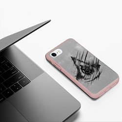 Чехол iPhone 7/8 матовый Знак Ассасинов, цвет: 3D-светло-розовый — фото 2