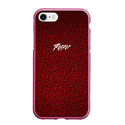 Чехол iPhone 7/8 матовый Chili Pepper, цвет: 3D-малиновый