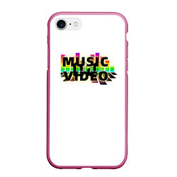 Чехол iPhone 7/8 матовый Merch - DJ MUSICVIDEO