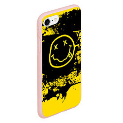 Чехол iPhone 7/8 матовый Нирвана Гранж Nirvana Smile, цвет: 3D-светло-розовый — фото 2