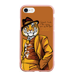 Чехол iPhone 7/8 матовый Good luck in the coming year of the Tiger!, цвет: 3D-светло-розовый