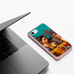 Чехол iPhone 7/8 матовый Far Cry Dani Rojas, цвет: 3D-светло-розовый — фото 2