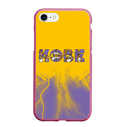 Чехол iPhone 7/8 матовый Коби Брайант Kobe Bryant, цвет: 3D-малиновый