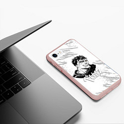 Чехол iPhone 7/8 матовый БЕРСЕРК ИЛЛЮСТРАЦИЯ BERSERK, цвет: 3D-светло-розовый — фото 2