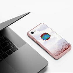 Чехол iPhone 7/8 матовый Пожиратели миров до Ереси цвет легиона, цвет: 3D-светло-розовый — фото 2