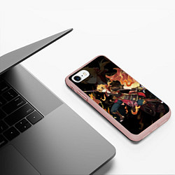 Чехол iPhone 7/8 матовый ТОМА THOMA ИНАДЗУМА, цвет: 3D-светло-розовый — фото 2