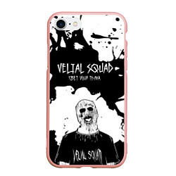 Чехол iPhone 7/8 матовый Velial Squad свет или тьма,, цвет: 3D-светло-розовый