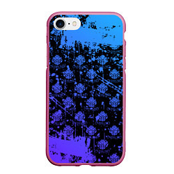 Чехол iPhone 7/8 матовый OVERLORD оверлорд neon НЕОН, цвет: 3D-малиновый