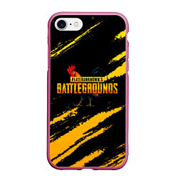 Чехол iPhone 7/8 матовый Playerunknowns Battlegrounds: Петух, цвет: 3D-малиновый