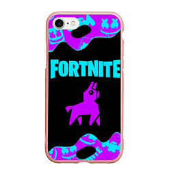 Чехол iPhone 7/8 матовый FORTNITE MARSHMELLO NEON НЕОН