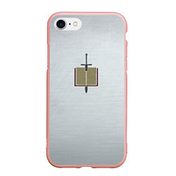 Чехол iPhone 7/8 матовый Серые Рыцари цвет ордена, цвет: 3D-светло-розовый