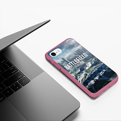 Чехол iPhone 7/8 матовый Battlefield 2042 - КАЛЕЙДОСКОП, цвет: 3D-малиновый — фото 2