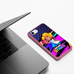 Чехол iPhone 7/8 матовый Милая Лола BrawlStars, цвет: 3D-малиновый — фото 2