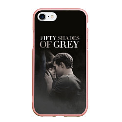 Чехол iPhone 7/8 матовый 50 Shades of Grey 50 Оттенков Серого, цвет: 3D-светло-розовый