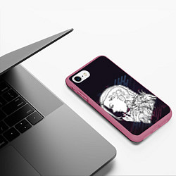 Чехол iPhone 7/8 матовый Дракен Токийские мстители дракончик, цвет: 3D-малиновый — фото 2