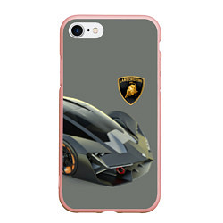 Чехол iPhone 7/8 матовый Lamborghini concept 2020, цвет: 3D-светло-розовый