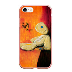 Чехол iPhone 7/8 матовый Issues - Korn, цвет: 3D-светло-розовый