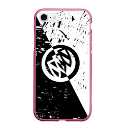 Чехол iPhone 7/8 матовый Buick Black and White Grunge