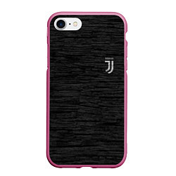 Чехол iPhone 7/8 матовый Juventus Asphalt theme, цвет: 3D-малиновый