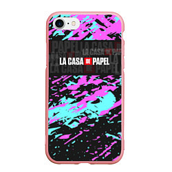 Чехол iPhone 7/8 матовый La Casa de Papel Logo Надпись, цвет: 3D-баблгам
