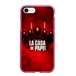 Чехол iPhone 7/8 матовый БУМАЖНЫЙ ДОМ - LA CASA DE PAPEL - BELLA CIAO